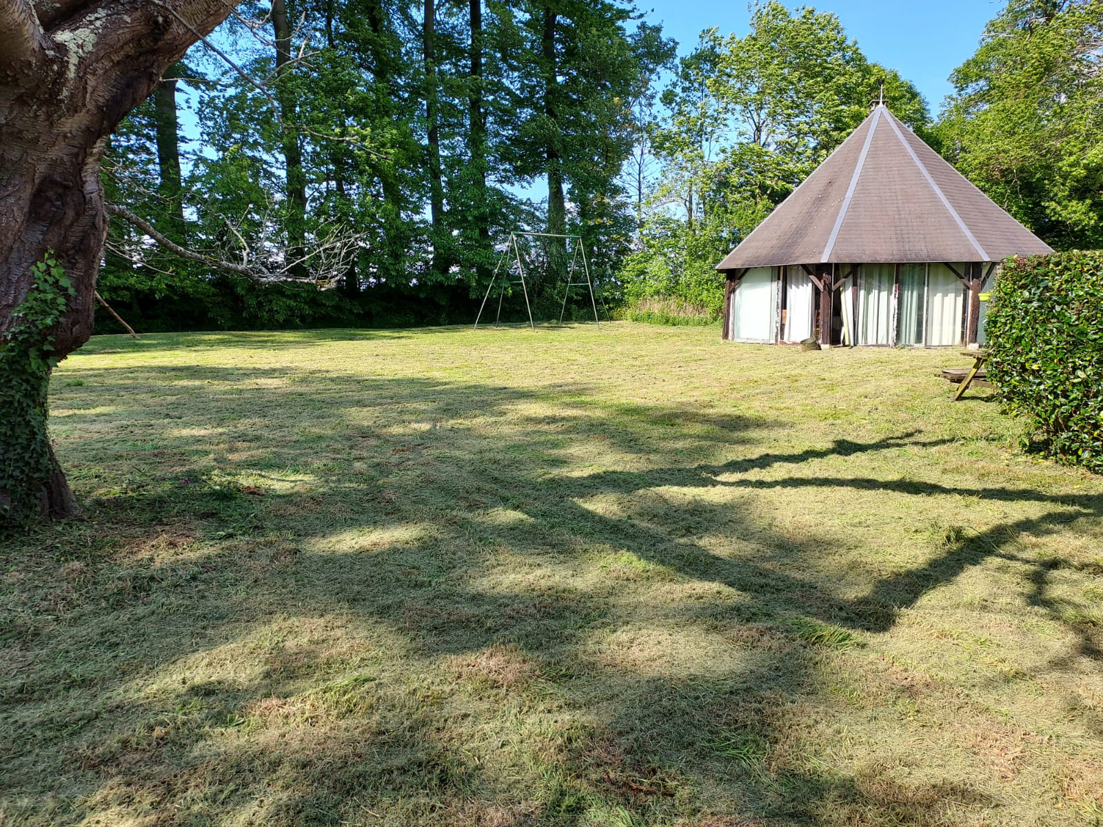 Jardin propre et dégagé